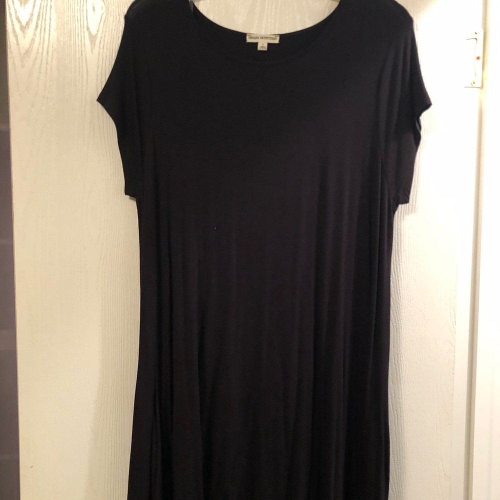 Black T-shirt dress